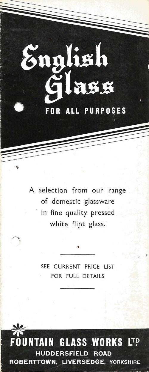 Fountain Glass, Huddersfield Road, Roberttown, Liversedge, Yorkshire - 1960's