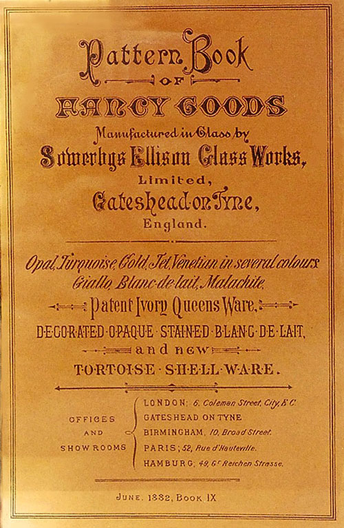 Sowerby Glass Pattern Book- 1882