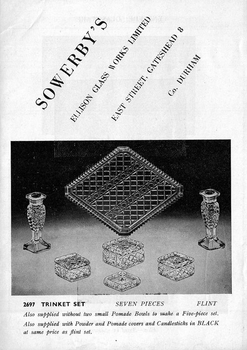 Sowerby glass leaflet 1960's with original photos
