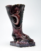 George Davidson Ladies Boot in purple malachite glass