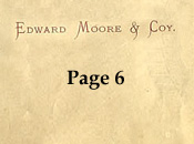 Edward Moore / Joseph Webb pattern book 1888 Page 6