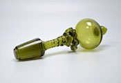 Sowerby green wrythen stopper from large claret jug