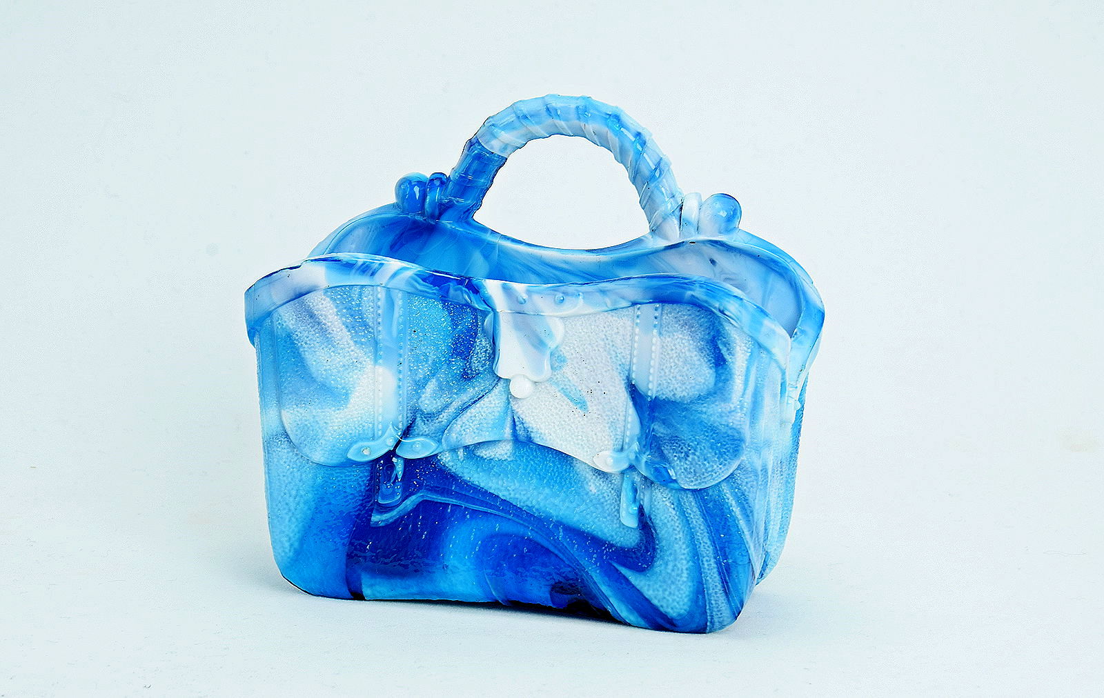 Sowerby blue malachite, Gladstone bag with handle