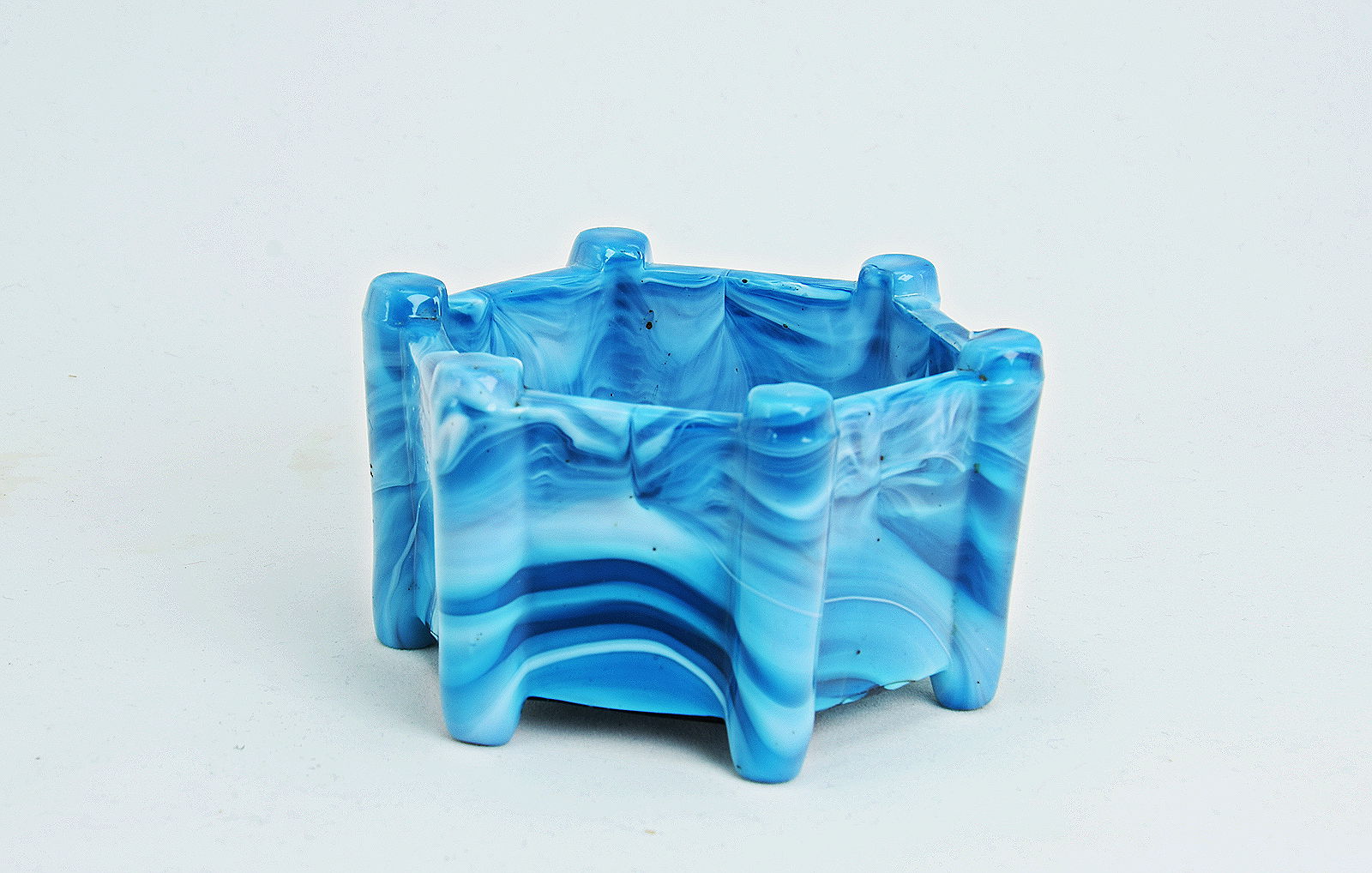 Sowerby blue malachite, six sided salt