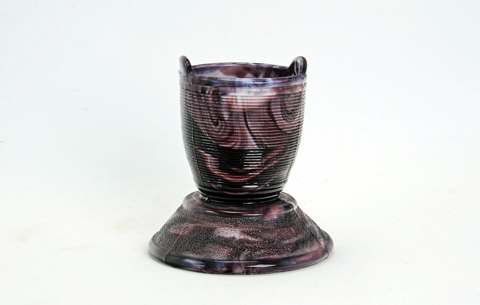 Sowerby purple malachite, match striker with horizontal ribbing