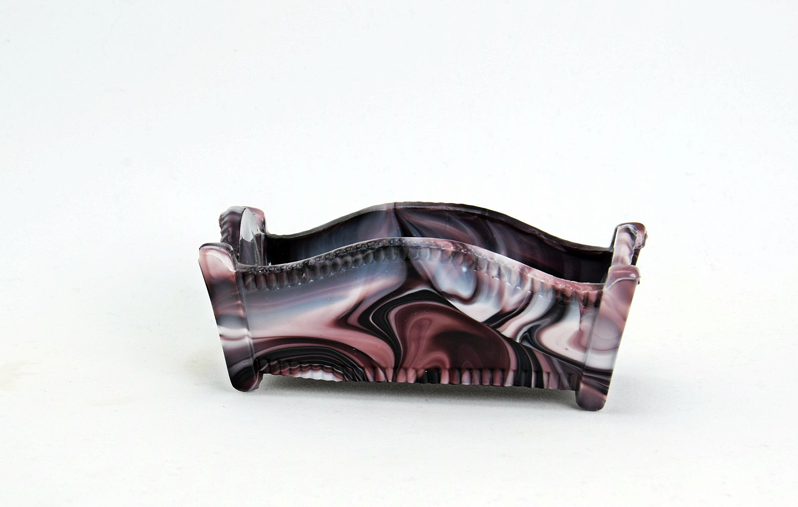 Sowerby purple malachite, ornament in form of a baby's cradle