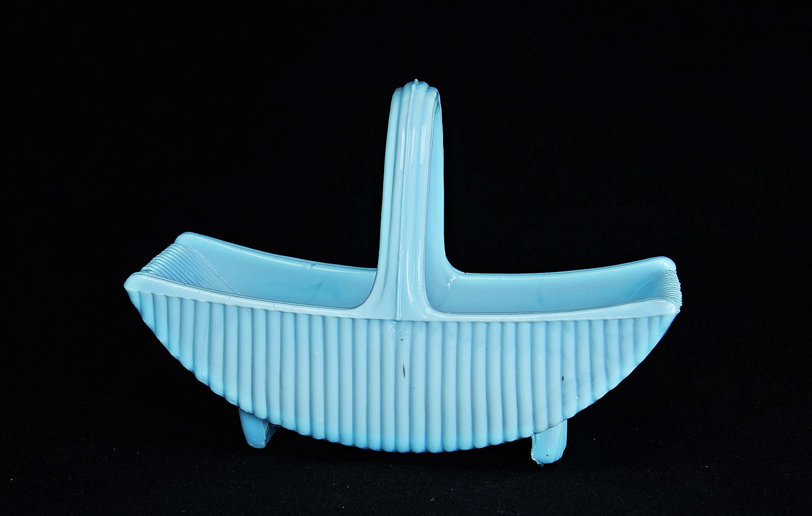 Sowerby turquoise blue, ornament in form of a trug
