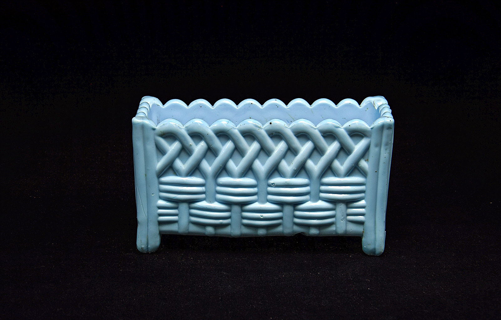 Sowerby turquoise blue, oblong basket weave posy